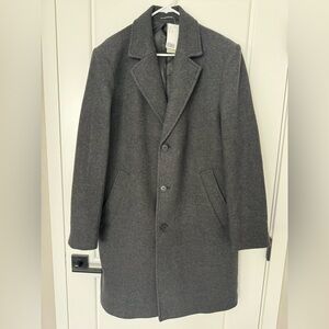 H&M Men's Gray Wool Coat